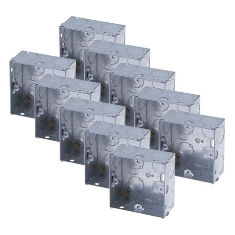 metal boxes for sockets|single metal back box.